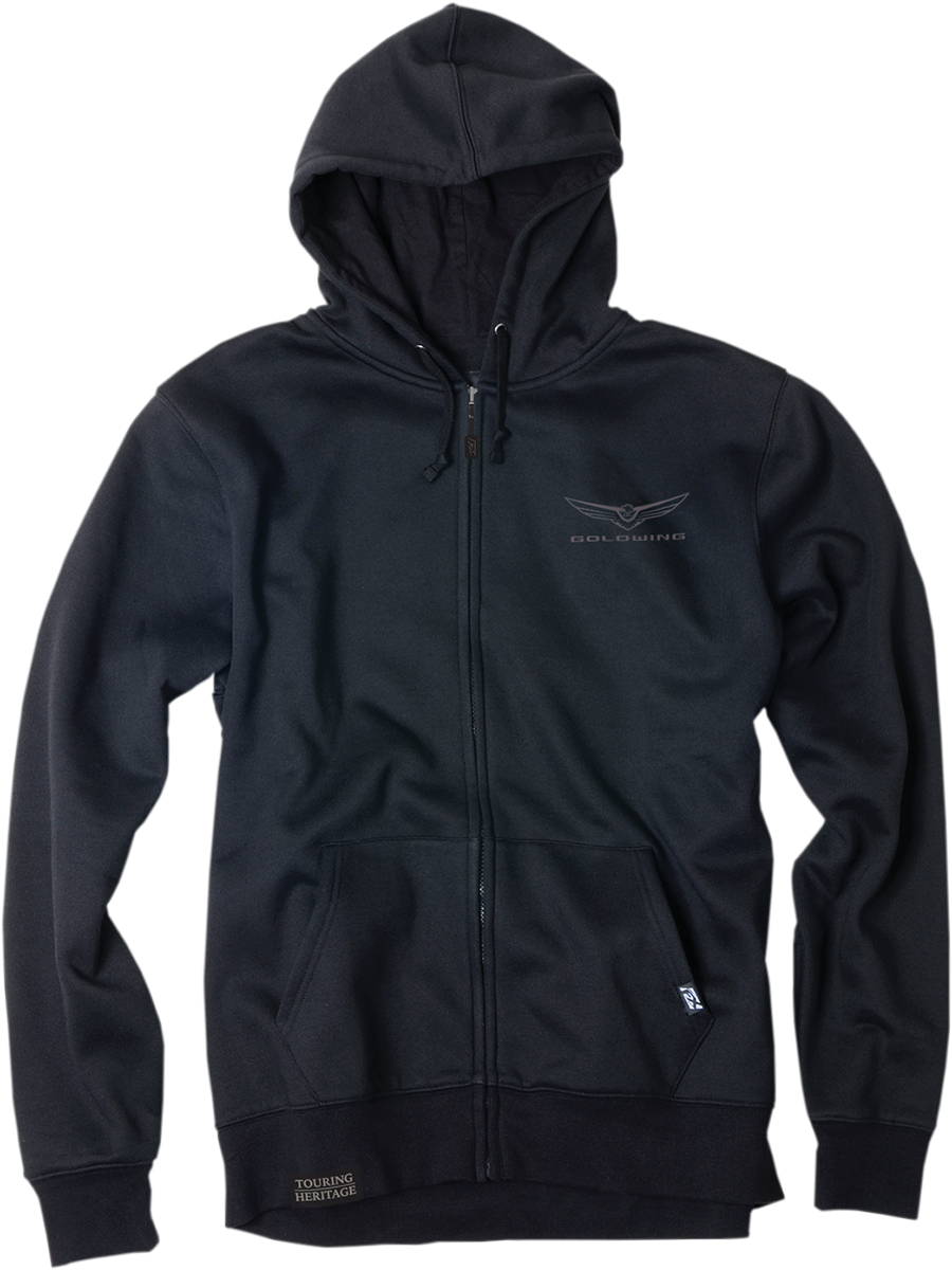 Goldwing Burst Zip Hoodie - Black - Medium - Lutzka's Garage