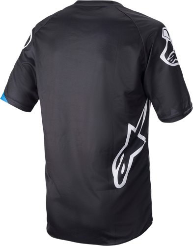 Racer V3 Jersey - Black/Bright Blue - Small - Lutzka's Garage