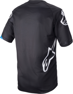 Racer V3 Jersey - Black/Bright Blue - Small - Lutzka's Garage