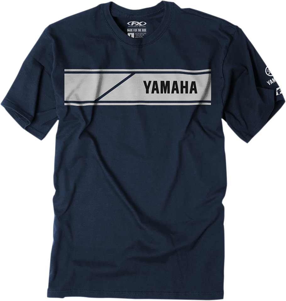 Yamaha Speed Block T-Shirt - Navy - Medium - Lutzka's Garage