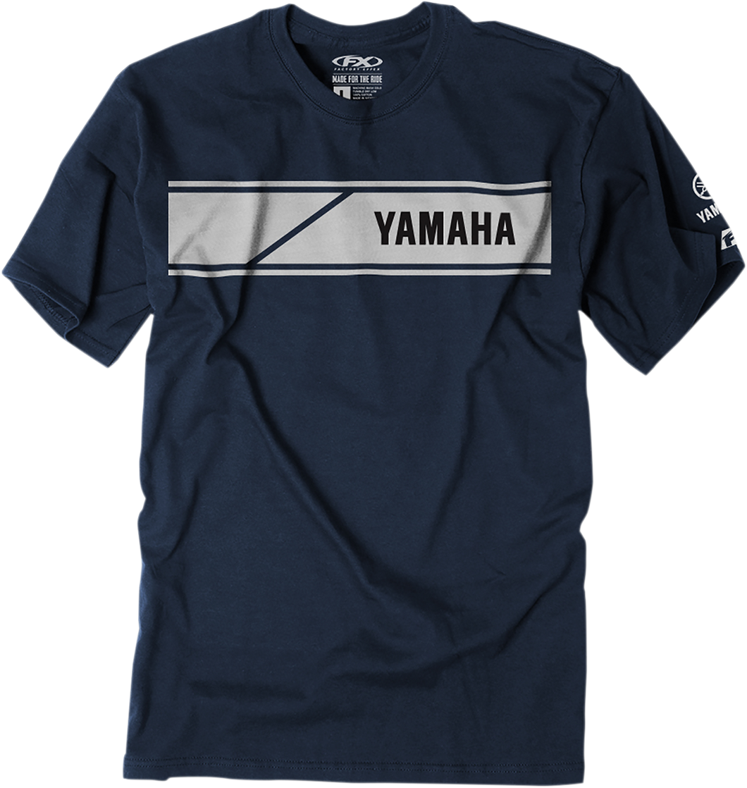 Yamaha Speed Block T-Shirt - Navy - Medium - Lutzka's Garage