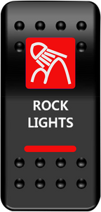 Rocker Switch - Rock Lights - Red - Lutzka's Garage