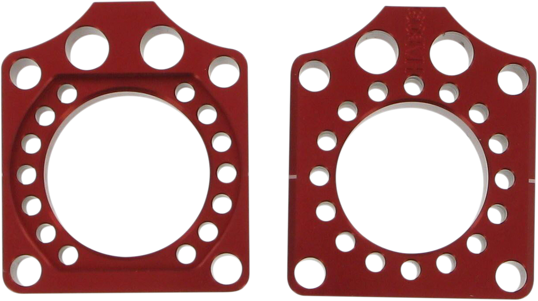 Axle Blocks - Red - Honda - Lutzka's Garage