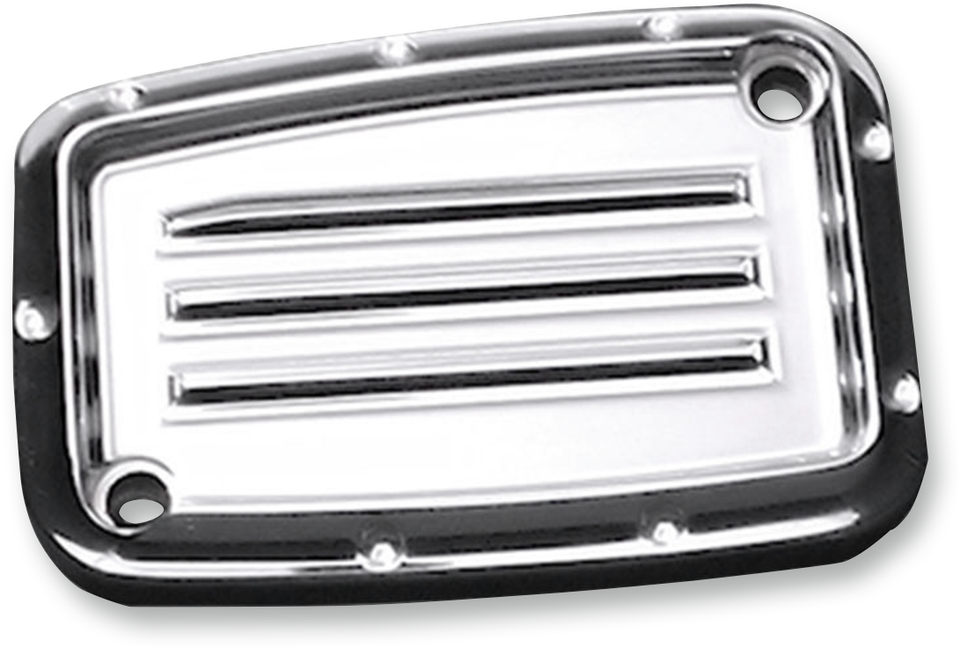 Master Cylinder Lid - Brake - Front - Dimpled - Chrome - Lutzka's Garage