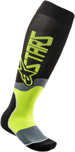 MX Plus 2 Socks - Black/Yellow - Small/Medium - Lutzka's Garage