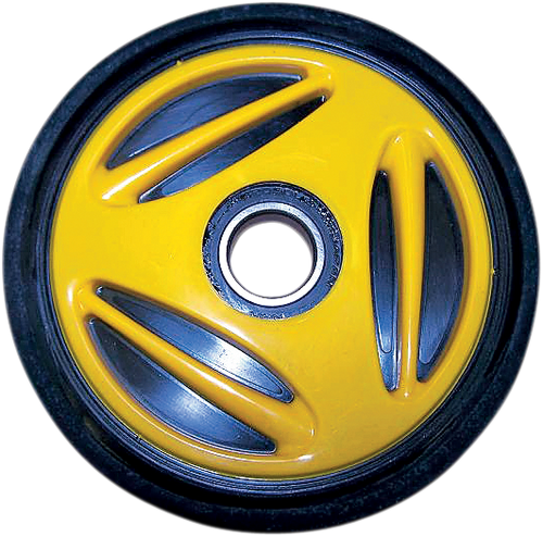 Idler Wheel with Bearing 6205-2RS - Yellow - Group 10 - 165 mm OD x 1