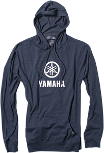 Yamaha Stacked Pullover Hoodie - Navy - Medium - Lutzka's Garage