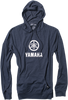 Yamaha Stacked Pullover Hoodie - Navy - Medium - Lutzka's Garage