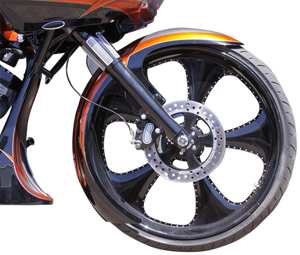 DEI Front Fender - 23" Wheel - With Satin Adapters