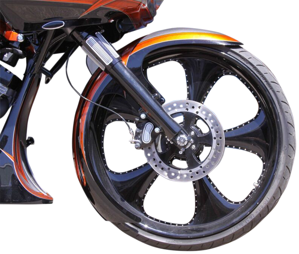 DEI Front Fender - 23" Wheel - With Satin Adapters