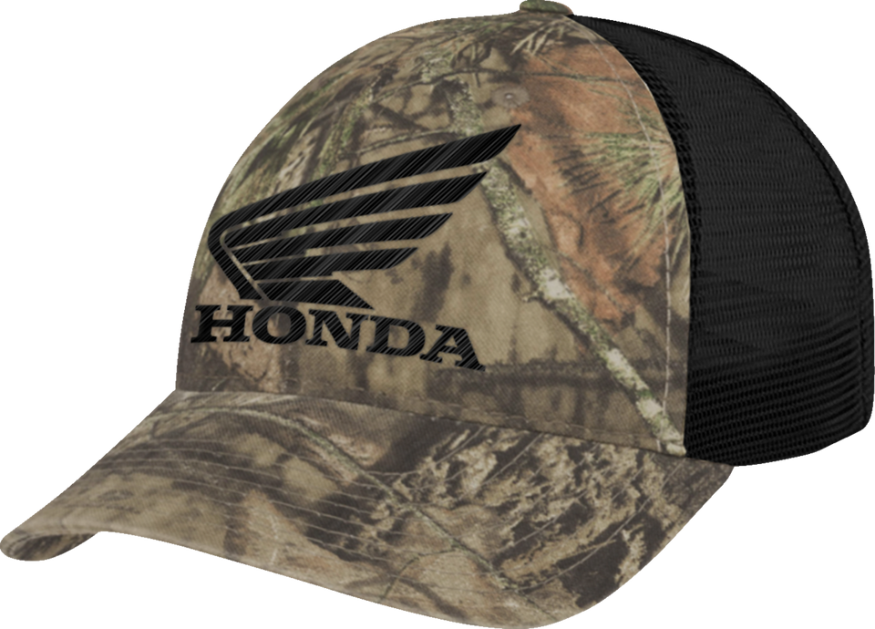 Honda Hat - Mossy Oak Camo/Black