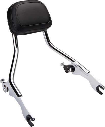 Detachable Backrest - Chrome - Short - FLH/FLT - Lutzka's Garage