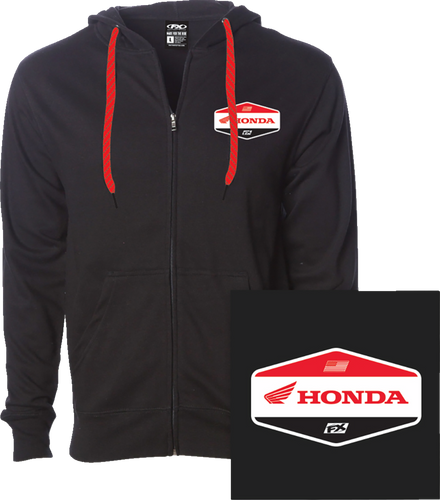 Honda Stadium Zip-Up Hoodie - Black - Medium - Lutzka's Garage