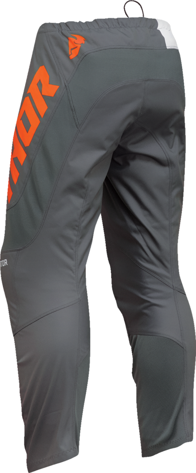 Sector Checker Pants - Charcoal/Orange - 28 - Lutzka's Garage