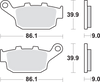 LS Brake Pads - 881LS