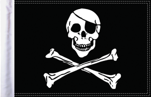 Jolly Roger Flag - 10" x 15"