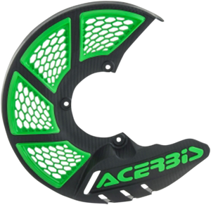 X-Brake Disc Cover - Black/Green - Lutzka's Garage