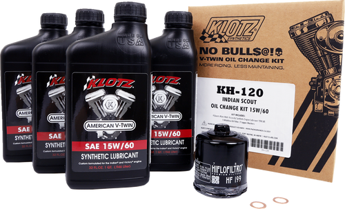 Oil Change Kit - Indian Scout - 15W-60