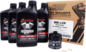 Oil Change Kit - Indian Scout - 15W-60