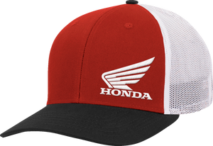 Honda Wing Hat - Red/Black/White - Lutzka's Garage