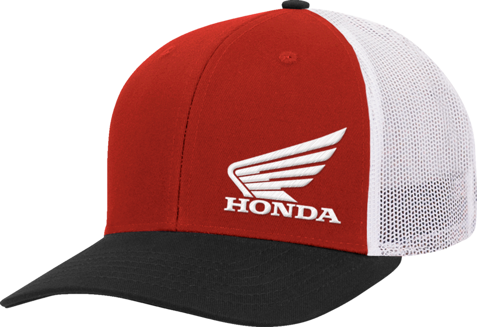 Honda Wing Hat - Red/Black/White - Lutzka's Garage