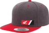 Honda Wedge Snapback Hat - Heather Gray/Red