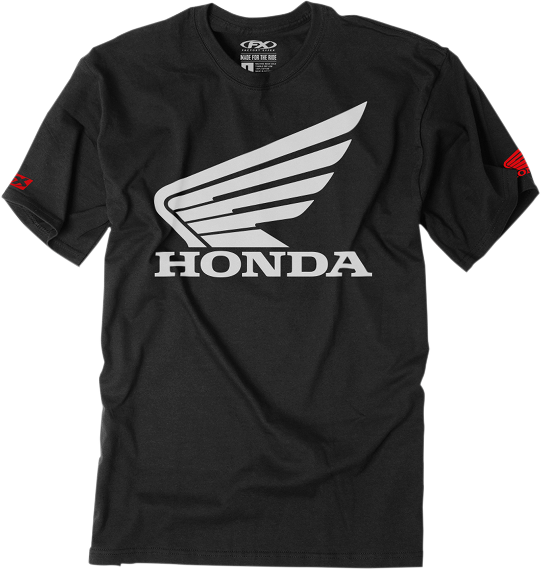 Youth Honda Big Wing T-Shirt - Black - Small - Lutzka's Garage