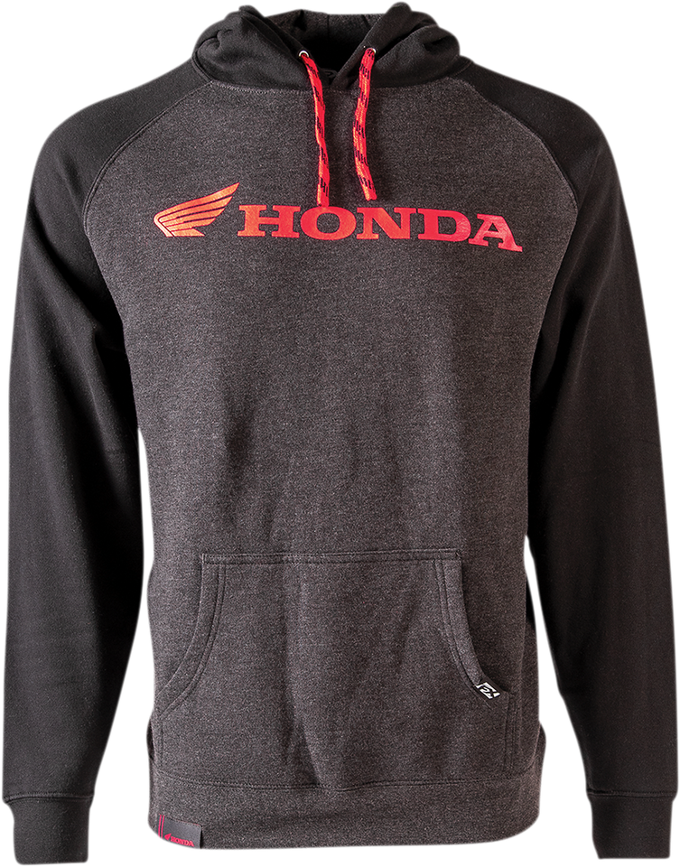 Honda Landscape Pullover Hoodie - Charcoal/Black - Medium - Lutzka's Garage