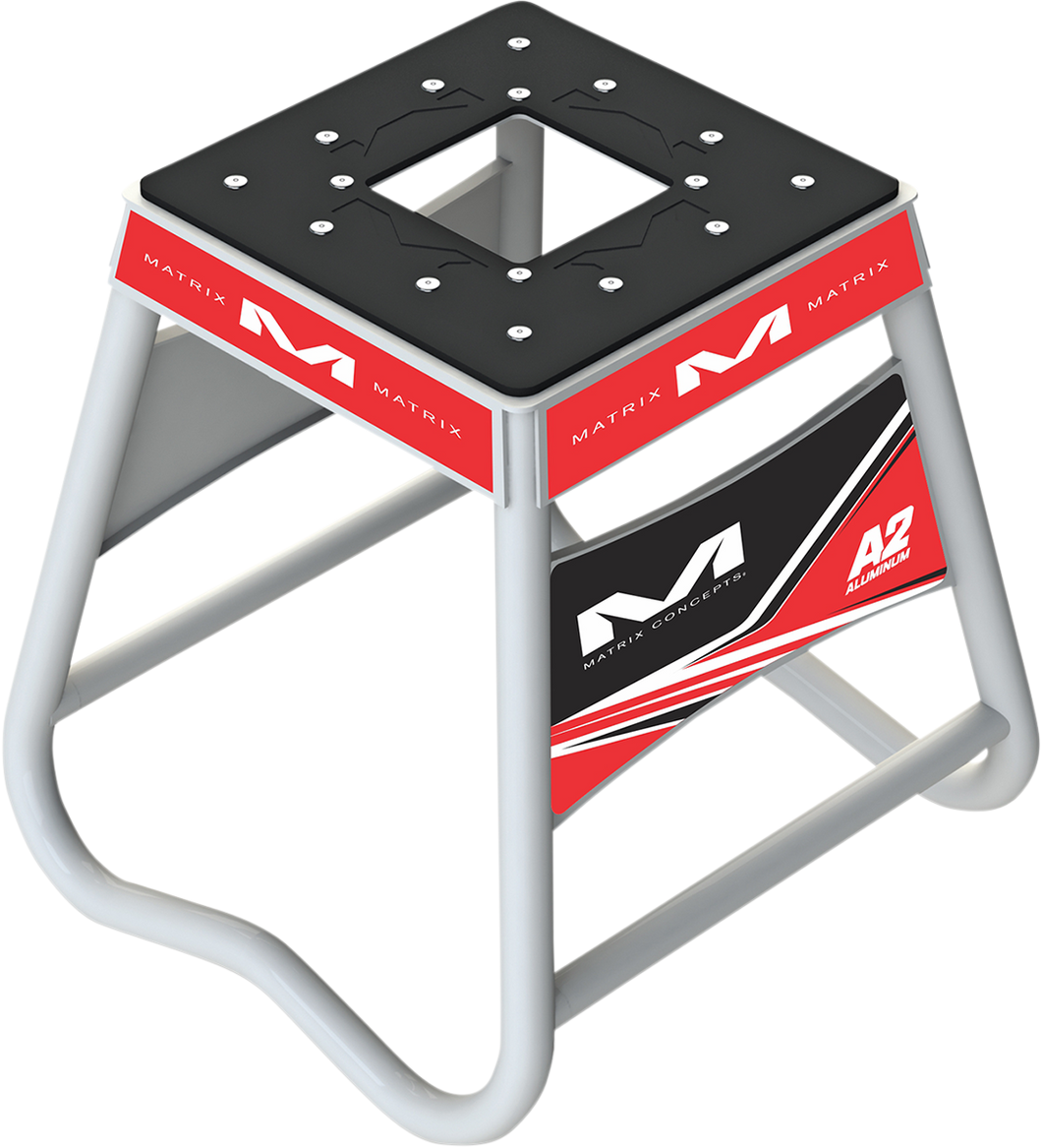 A2 Stand - Aluminum - Red/White - Lutzka's Garage