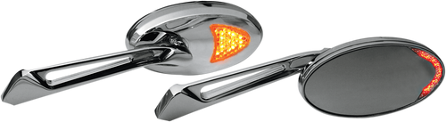 Universal LED Lighted Mirrors - Chrome - Lutzka's Garage