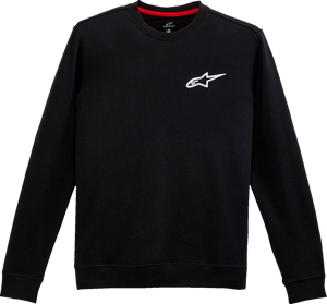 Ageless Crew Fleece - Black - Medium - Lutzka's Garage