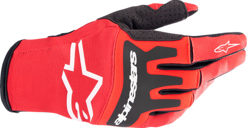 Techstar Gloves - Warm Red/Black - Small - Lutzka's Garage