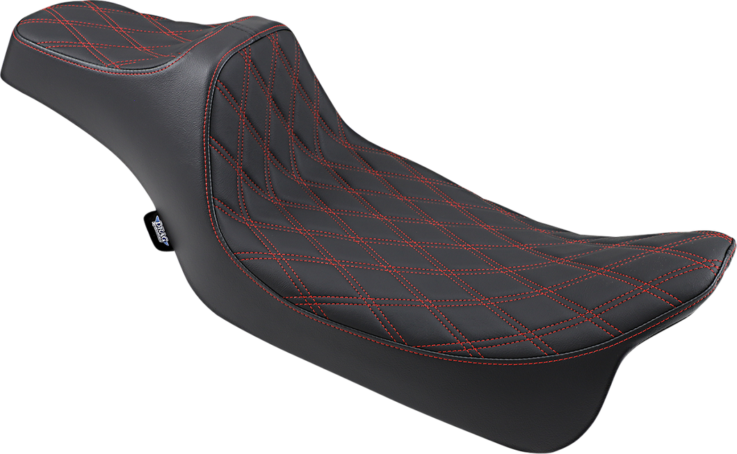 Predator III Seat - Extended - Double Diamond - Red Stitched - FL 08-22 - Lutzka's Garage