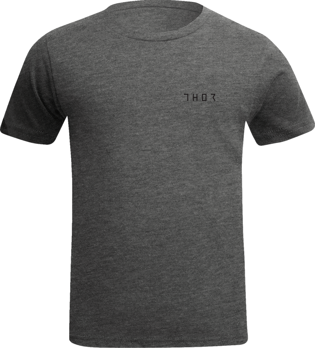 Youth Charge T-Shirt - Dark Heather Gray - Small - Lutzka's Garage