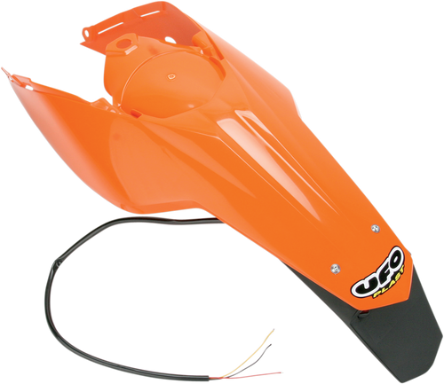 Enduro Rear Fender - with Light - 98 - 20 KTM Orange