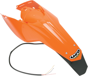 Enduro Rear Fender - with Light - 98 - 20 KTM Orange