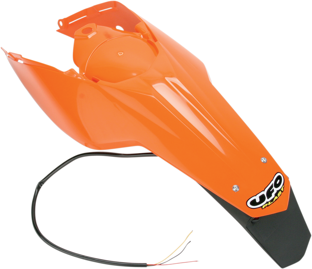 Enduro Rear Fender - with Light - 98 - 20 KTM Orange