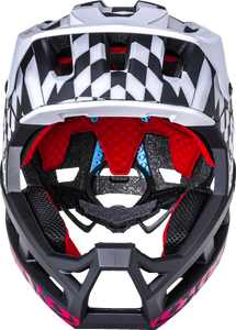 DH Invader Helmet - LTD Glitch - Matte Black/White/Red - L-2XL