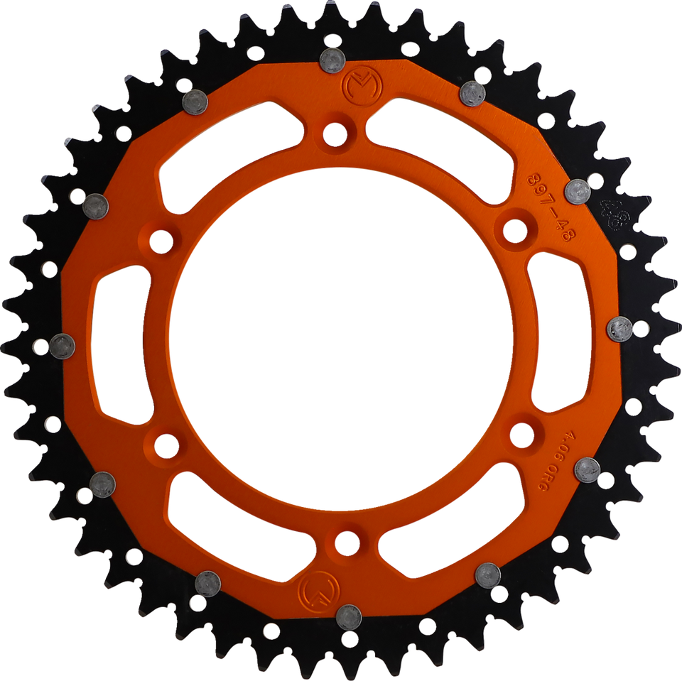 Dual Sprocket - Orange - 48 Tooth - Lutzka's Garage