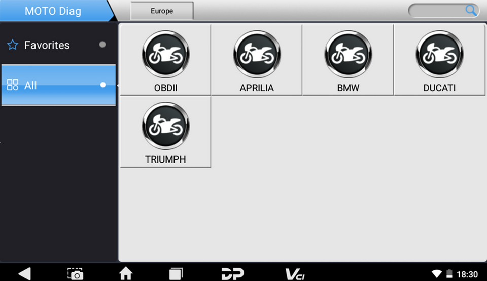 Diagnostic Tool System - MOTO Mini - European