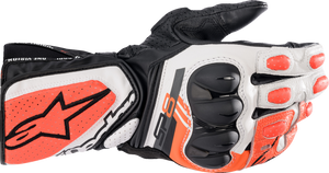 SP-8 V3 Gloves - Black/White/Fluo Red - Small - Lutzka's Garage