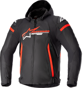 Zaca Waterproof Jacket - Black/Red/White - Small - Lutzka's Garage