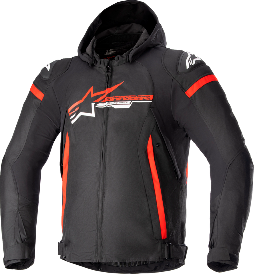 Zaca Waterproof Jacket - Black/Red/White - Small - Lutzka's Garage