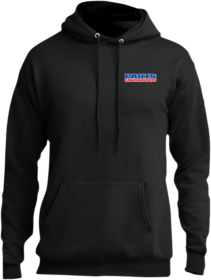 Parts Unlimited Hoodie - Black - Small - Lutzka's Garage