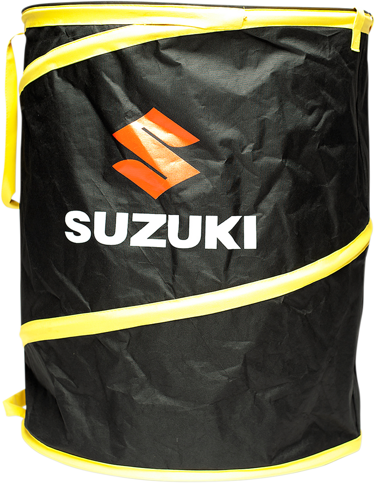 Trash Can - Black/Yellow - Suzuki - Lutzka's Garage