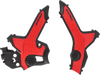 X-Grip Frame Guards - Black/Red - CRF300 - Lutzka's Garage