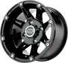 Wheel - 387X - Front/Rear - Machined Black - 12x7 - 4/4 - 4+3