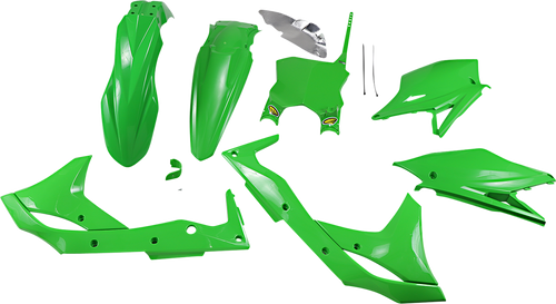 5 Piece Replica Body Kit - Green - KX 250F - Lutzka's Garage