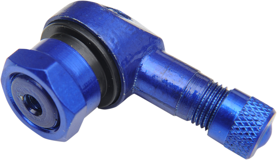 Valve Stem - 90° Bend/Angled - Blue - Lutzka's Garage