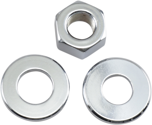 Rear Axle Nut/Washer - Kit - Big Twins 73-96/XL 79-96